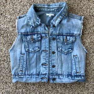 Sleeveless Jean Jacket